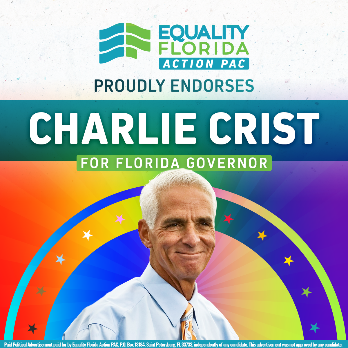 RELEASE Equality Florida Action PAC Backs Crist for Governor Equality Florida pic