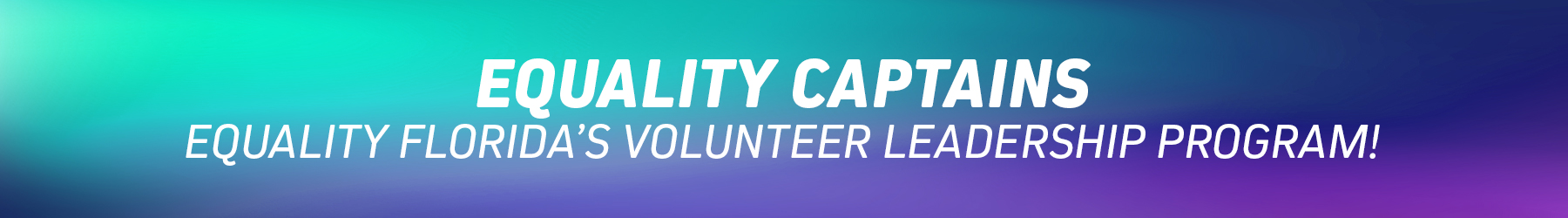 Equality Captain Program