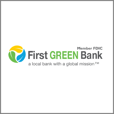 First Green Bank Equality Florida First Green Bank Logo